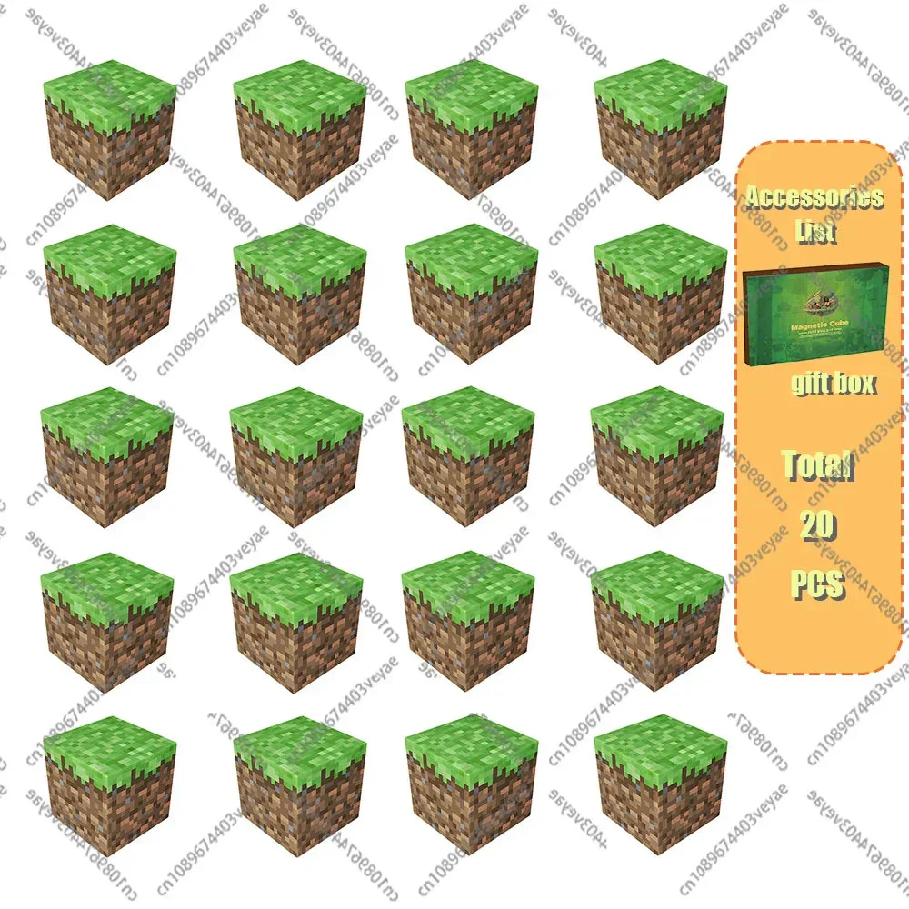 Magnetic Building Blocks Mine World Magnet Cube Set for Boy Girl Kid Age 3+ DIY Model Children Stem STEM Sensory Toy Gift - Image 13