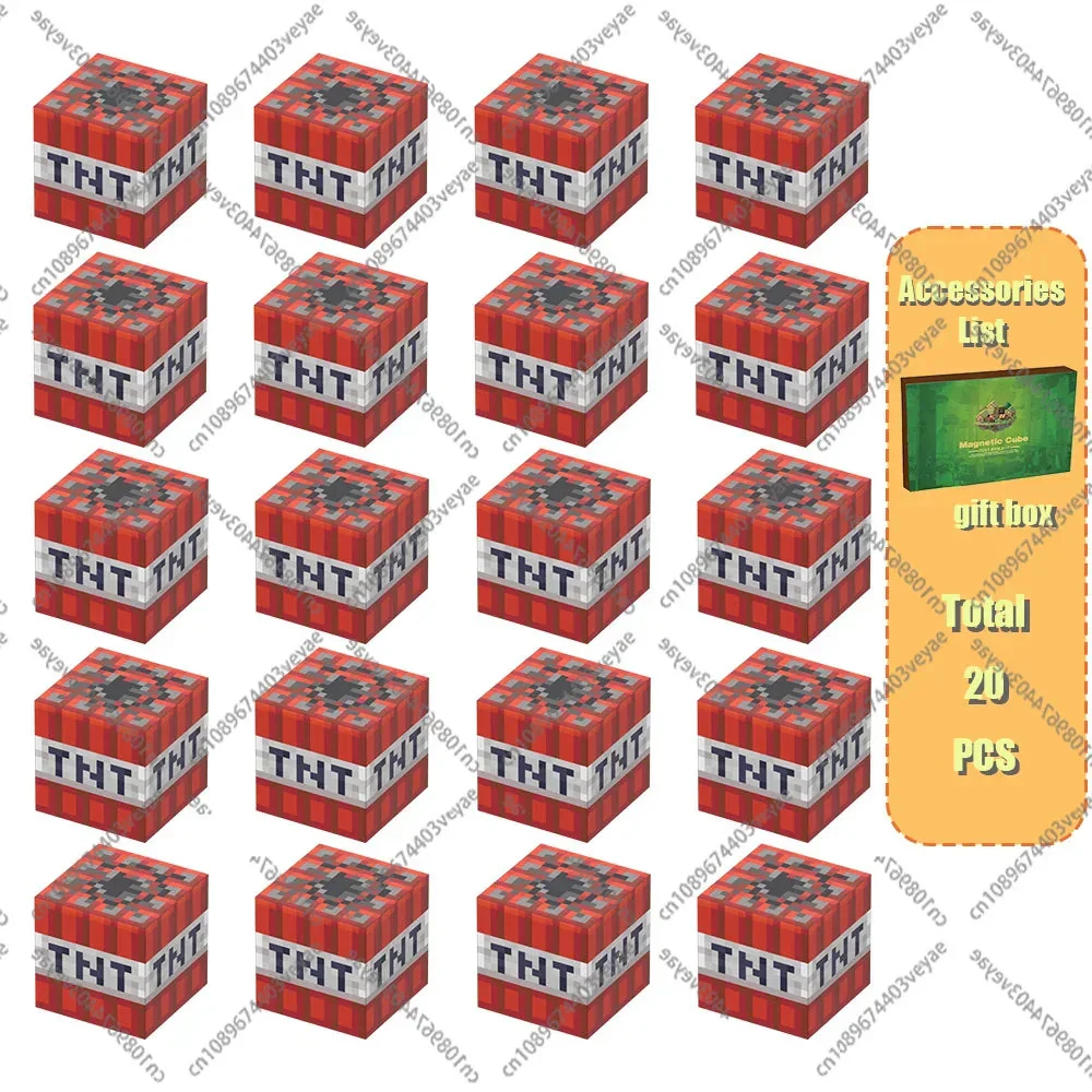 Magnetic Building Blocks Mine World Magnet Cube Set for Boy Girl Kid Age 3+ DIY Model Children Stem STEM Sensory Toy Gift - Image 30