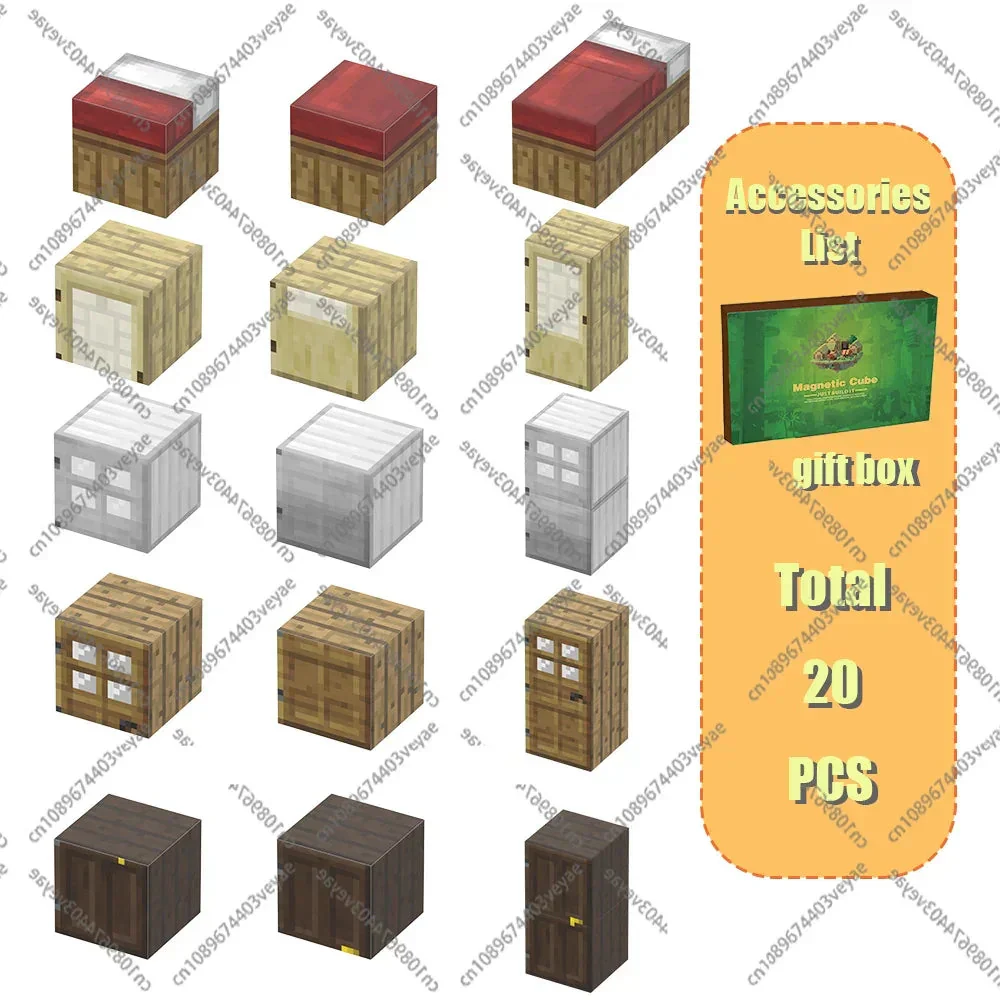 Magnetic Building Blocks Mine World Magnet Cube Set for Boy Girl Kid Age 3+ DIY Model Children Stem STEM Sensory Toy Gift - Image 36