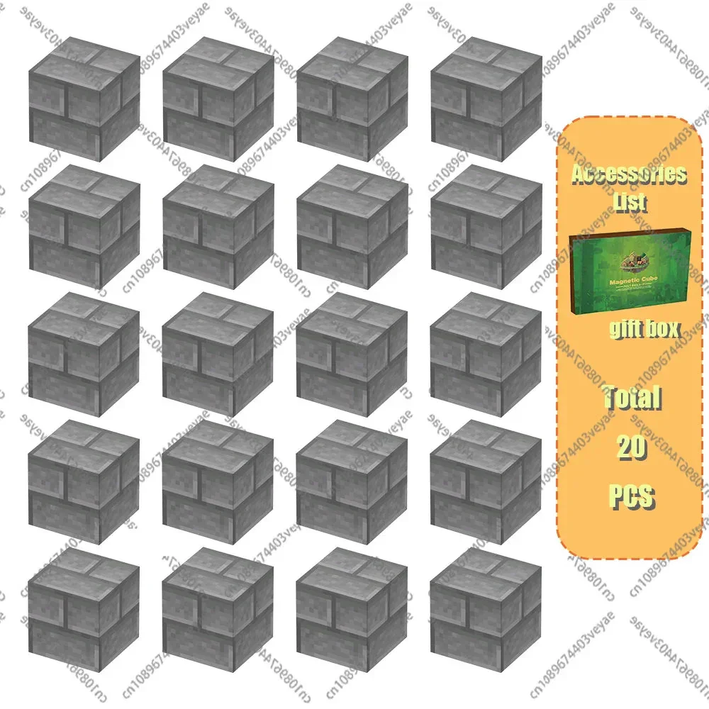 Magnetic Building Blocks Mine World Magnet Cube Set for Boy Girl Kid Age 3+ DIY Model Children Stem STEM Sensory Toy Gift - Image 38