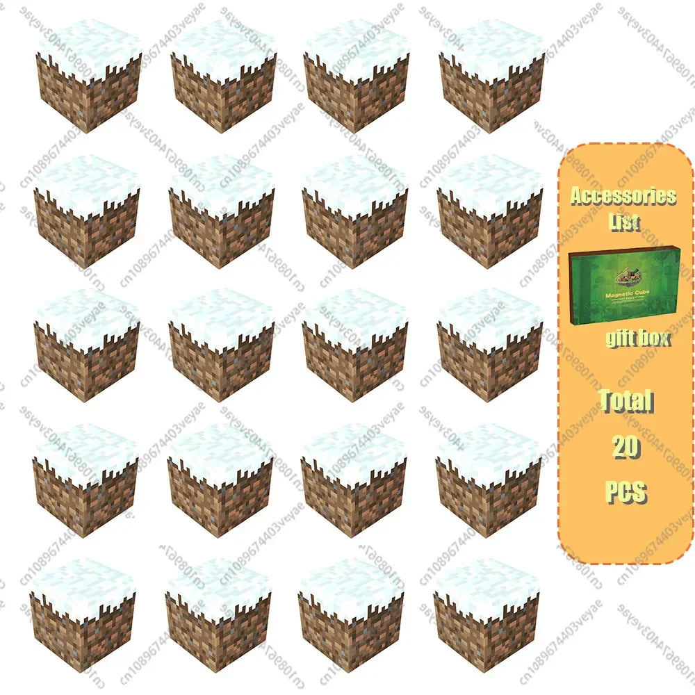 Magnetic Building Blocks Mine World Magnet Cube Set for Boy Girl Kid Age 3+ DIY Model Children Stem STEM Sensory Toy Gift - Image 48