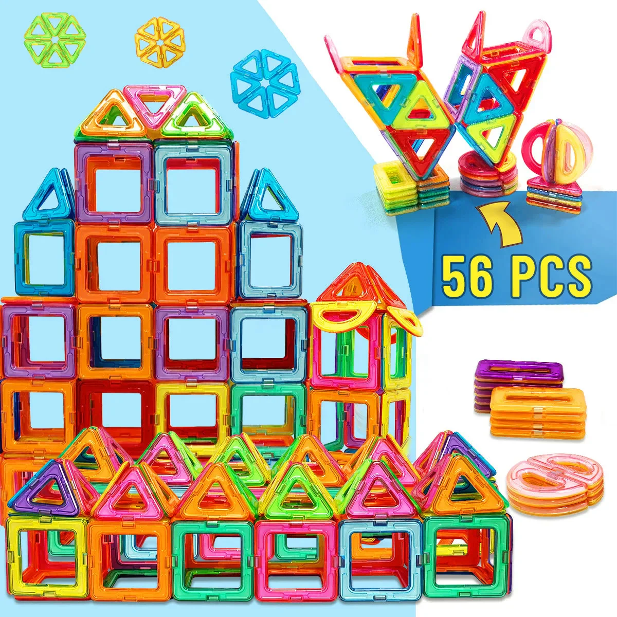 Magnetic Building Blocks - STEM Educational Toys for Kids Aged 4-12 - Image 5