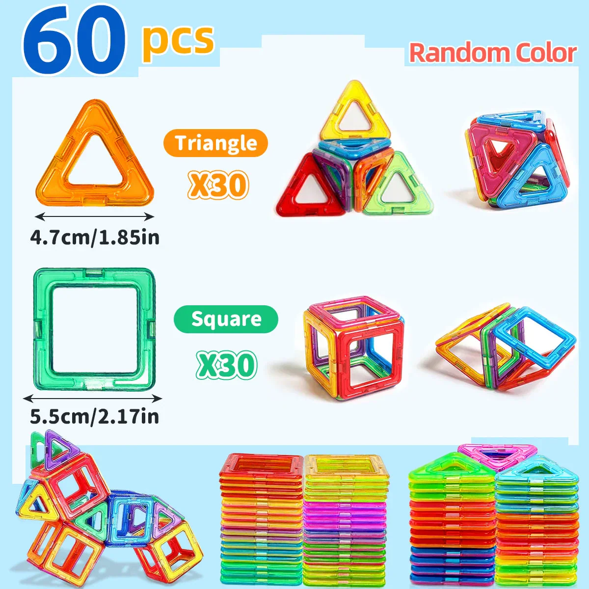 Magnetic Building Blocks - STEM Educational Toys for Kids Aged 4-12 - Image 8