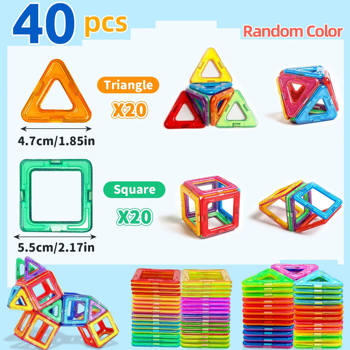 Magnetic Building Blocks - STEM Educational Toys for Kids Aged 4-12 - Image 9