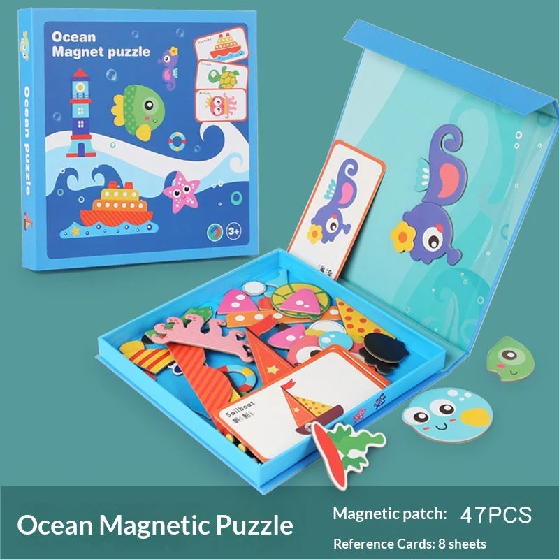 Magnetic Puzzle Featuring Characters In Various Professions And A Princess Dress-up Set - Image 11