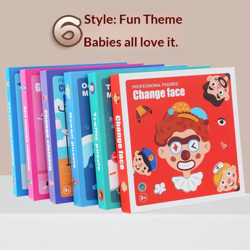 Magnetic Puzzle Featuring Characters In Various Professions And A Princess Dress-up Set - Image 3