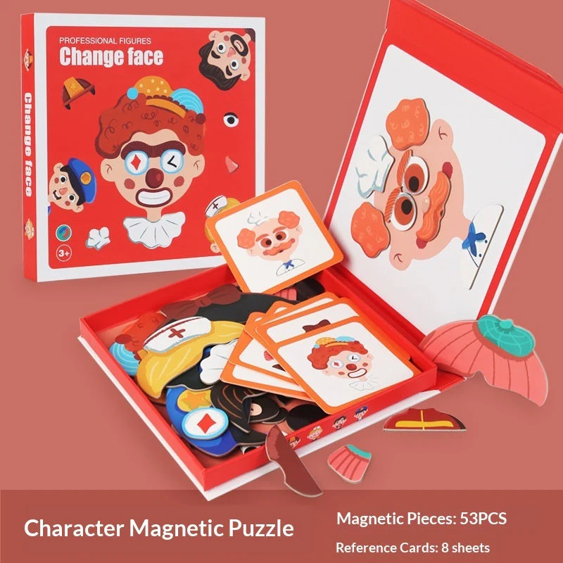 Magnetic Puzzle Featuring Characters In Various Professions And A Princess Dress-up Set - Image 7