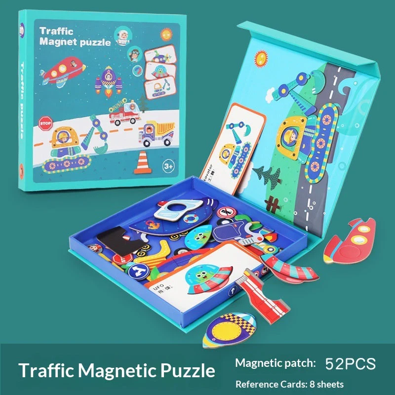 Magnetic Puzzle Featuring Characters In Various Professions And A Princess Dress-up Set - Image 8
