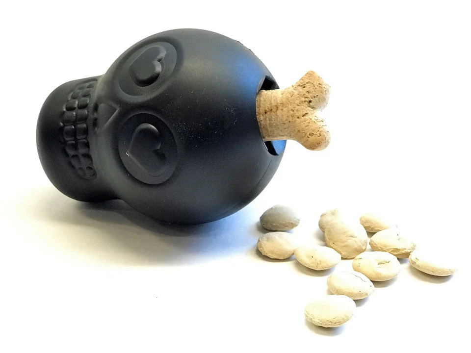Magnum Sugar Skull Dog Chew Toy & Treat Dispenser - USA Made | SodaPup - Image 6