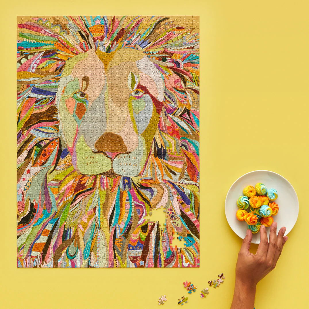Majestic Lion 1000 Piece Jigsaw Puzzle - Image 2