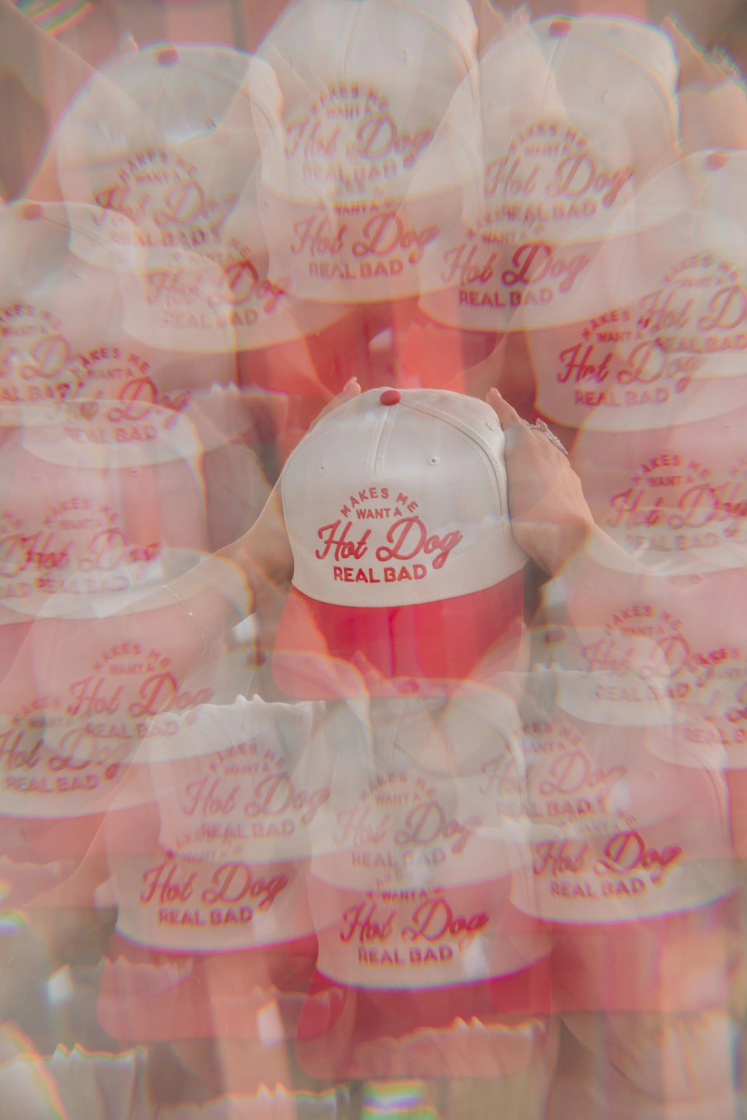 Makes me Want a Hot Dog - Red Vintage Trucker Hat - Image 7