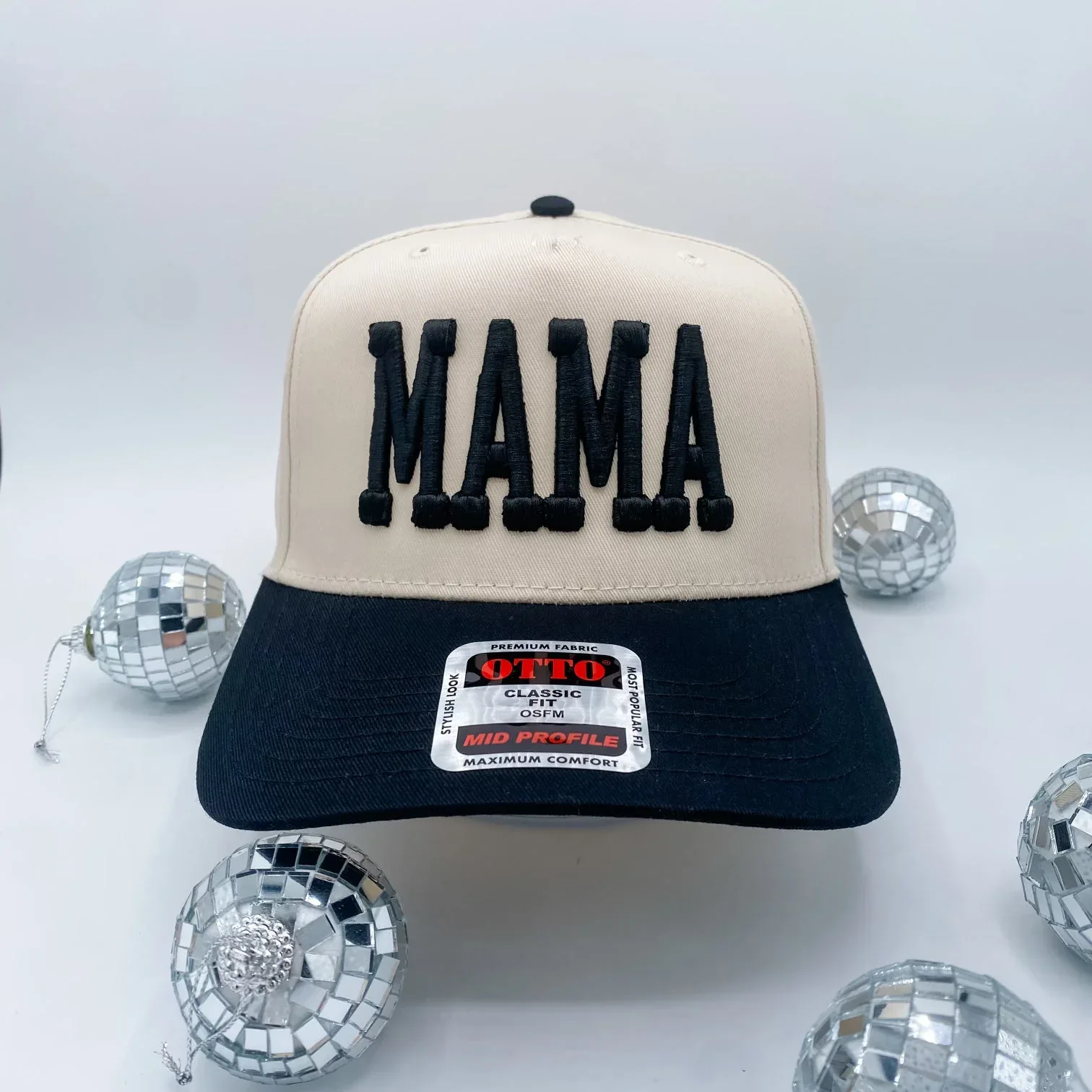 Mama Puff black + Cream - Trucker Hat - Image 3