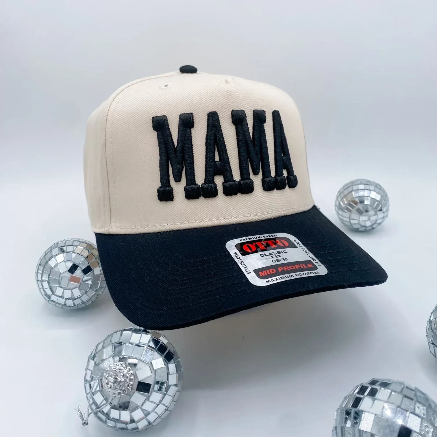 Mama Puff black + Cream - Trucker Hat - Image 4
