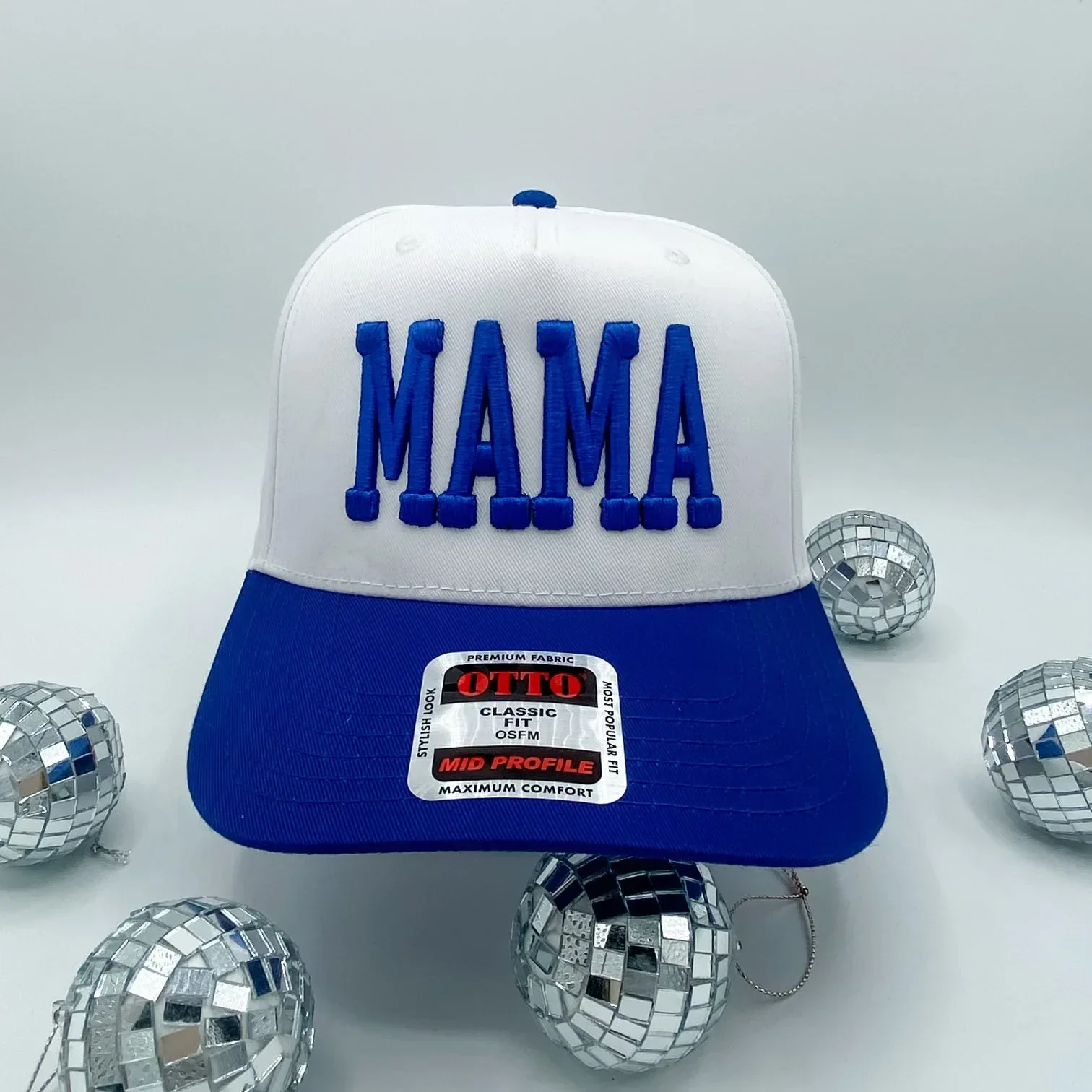 Mama Puff Blue + White - Trucker Hat - Image 3