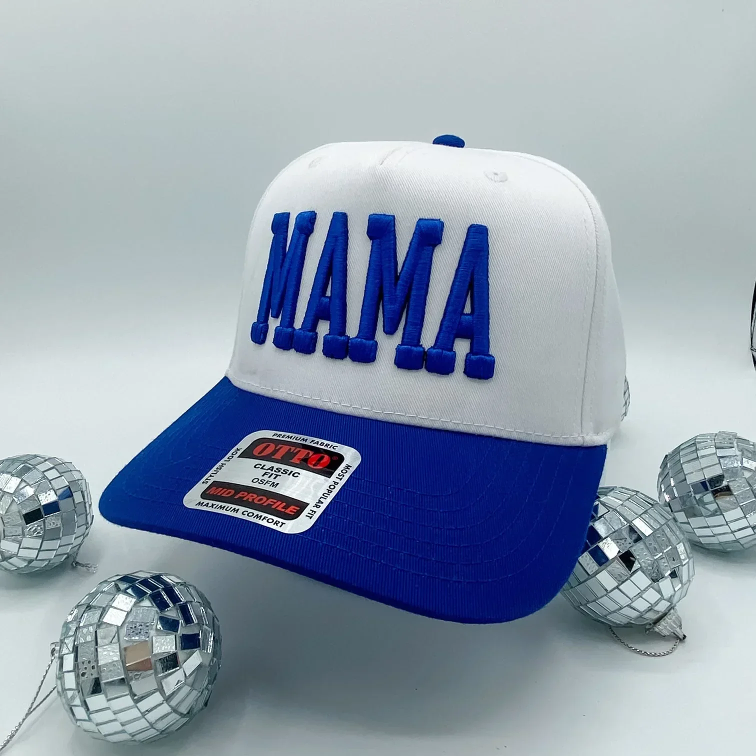 Mama Puff Blue + White - Trucker Hat - Image 4
