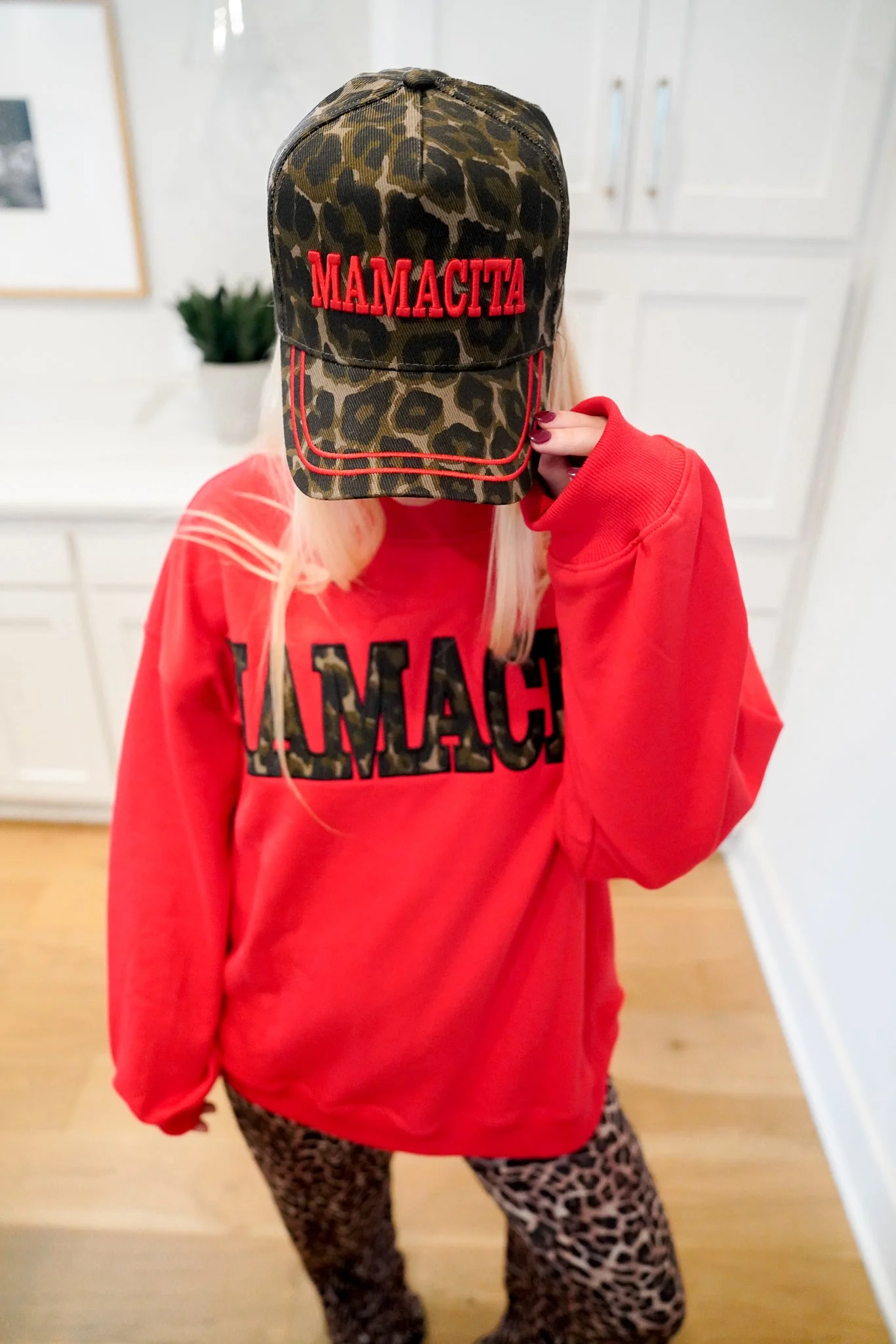 Mamacita - Leopard Vintage Hat - Image 2