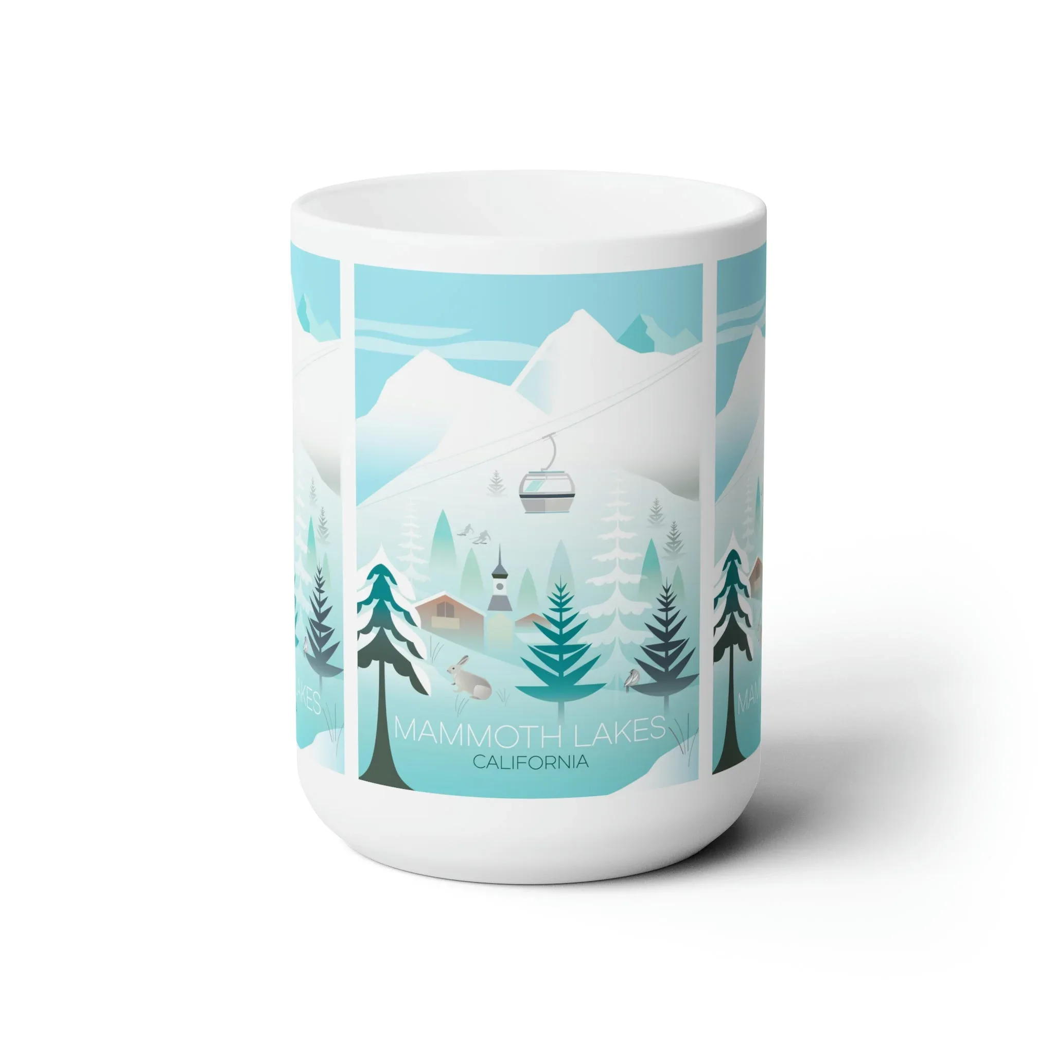 Mammoth Lakes, Winter Ceramic Mug 11oz or 15oz - Image 2