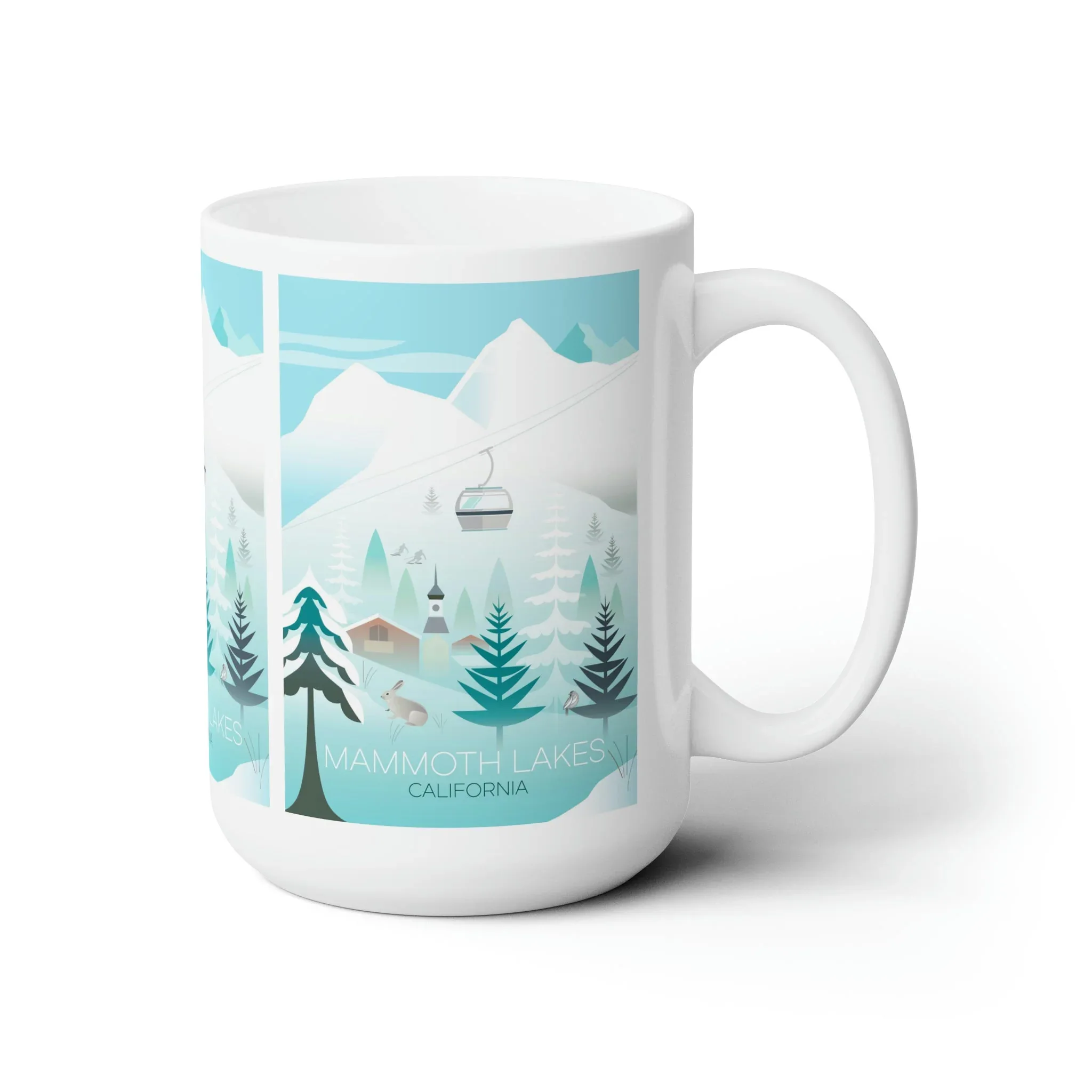 Mammoth Lakes, Winter Ceramic Mug 11oz or 15oz - Image 3