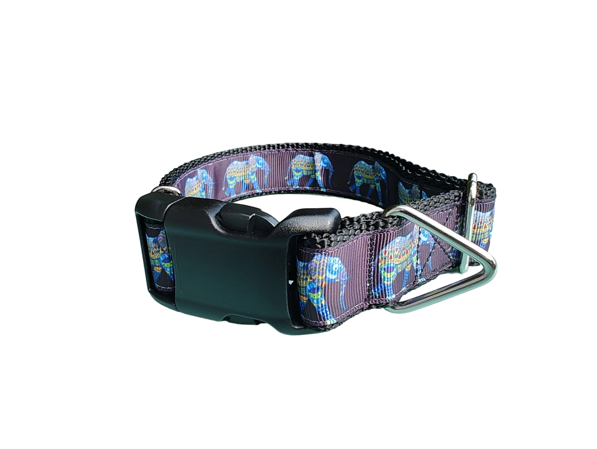 Mandala Elephant Nylon Dog Collar - Image 2