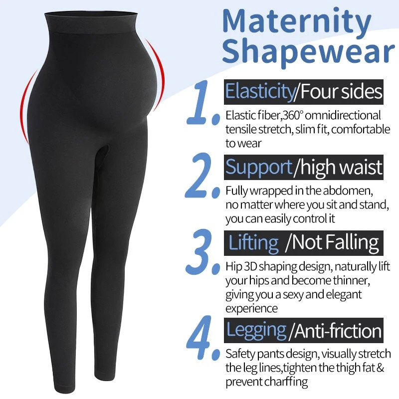 Maternity Leggings High Waist Pants Women Pregnancy Clothes - Image 3