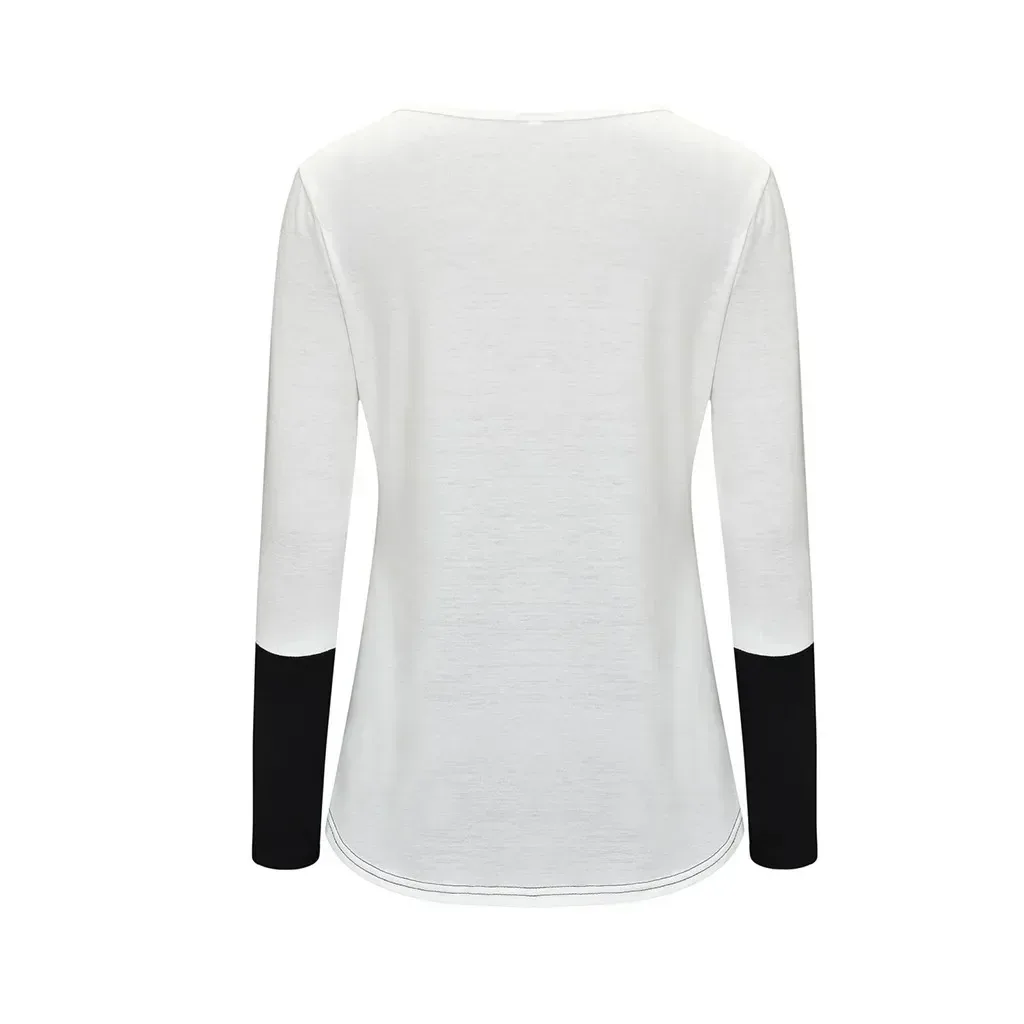 Maternity Nursing T-Shirt with Stitching and Long Sleeves - # BAGE211510102-NURSG - Image 14