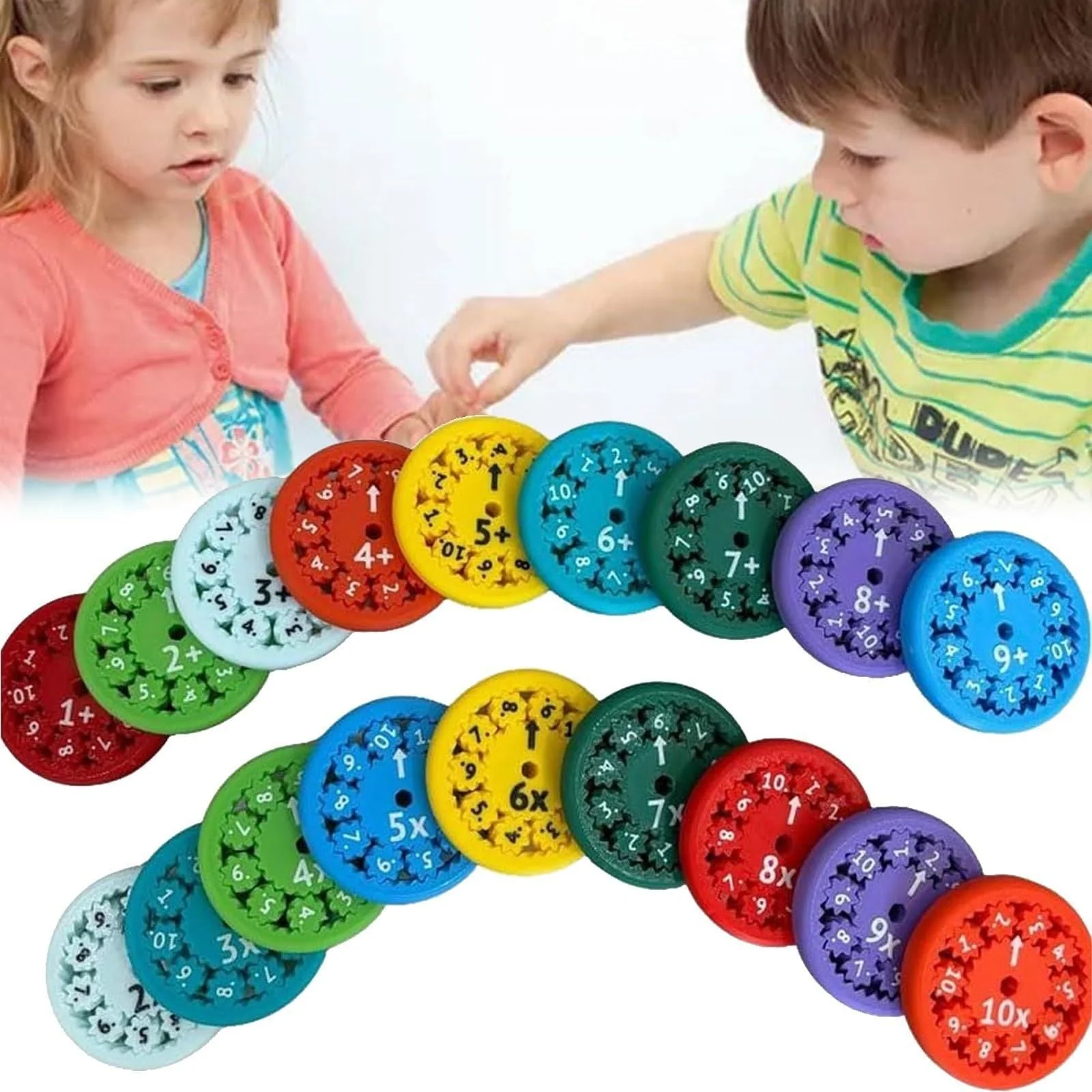 Math Fidget Spinners Fingertip Math Puzzle Toys Math Games Math Operations Decompression Games Desktop Math Multiplication Games - Image 3