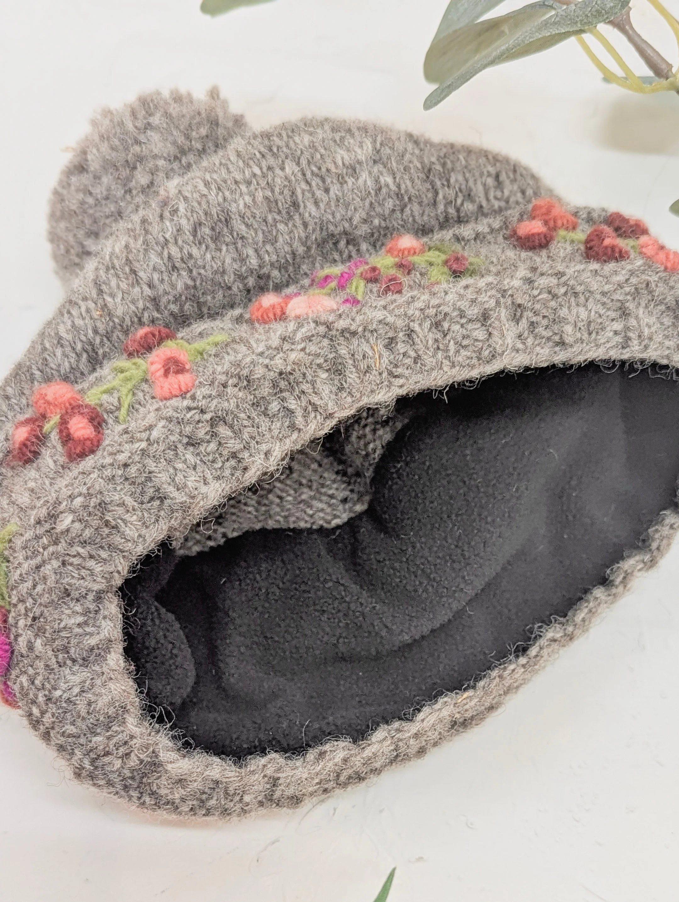 Mathilde Wool Knit Embroidered Hat - Image 7