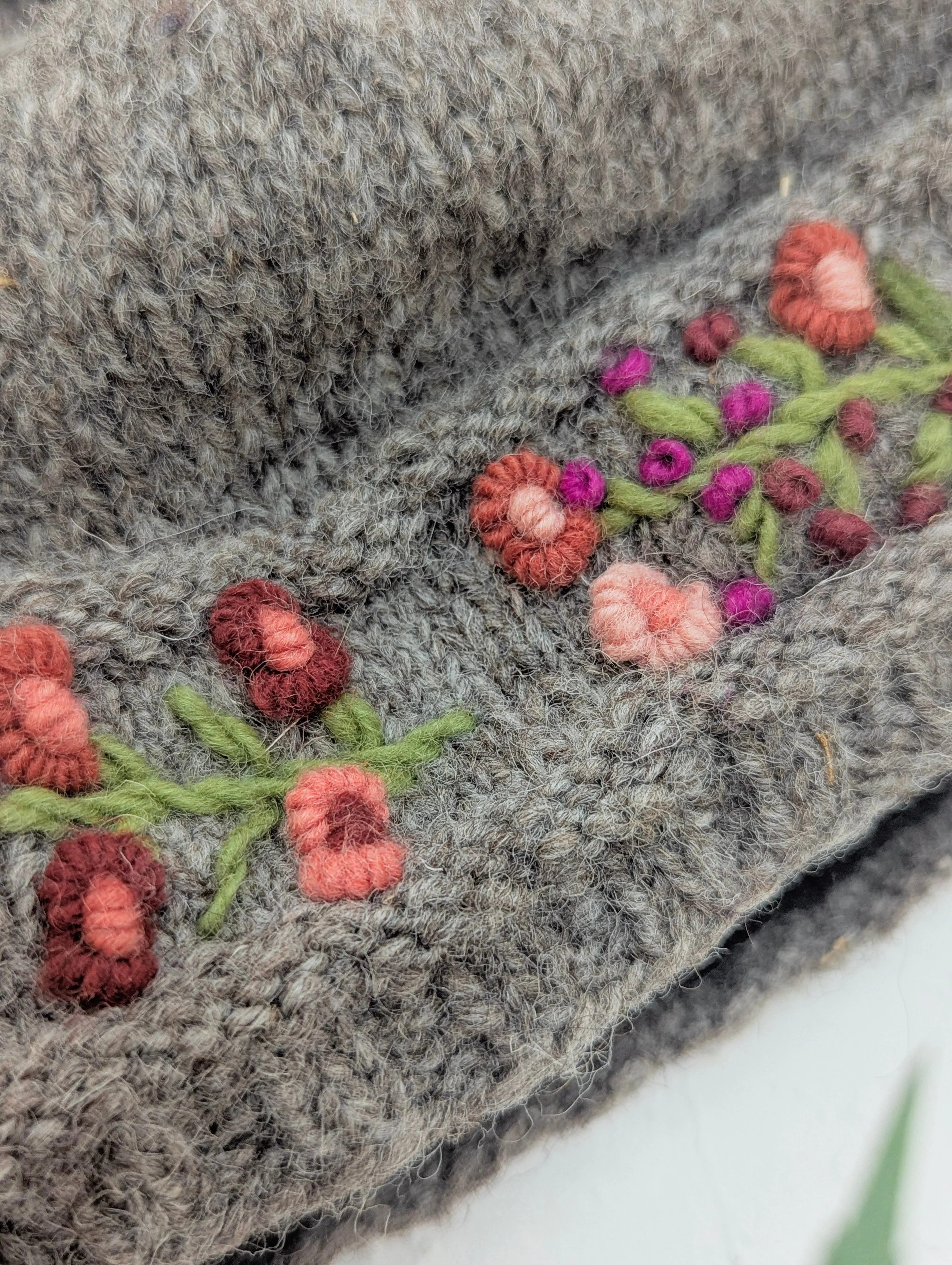 Mathilde Wool Knit Embroidered Hat - Image 8