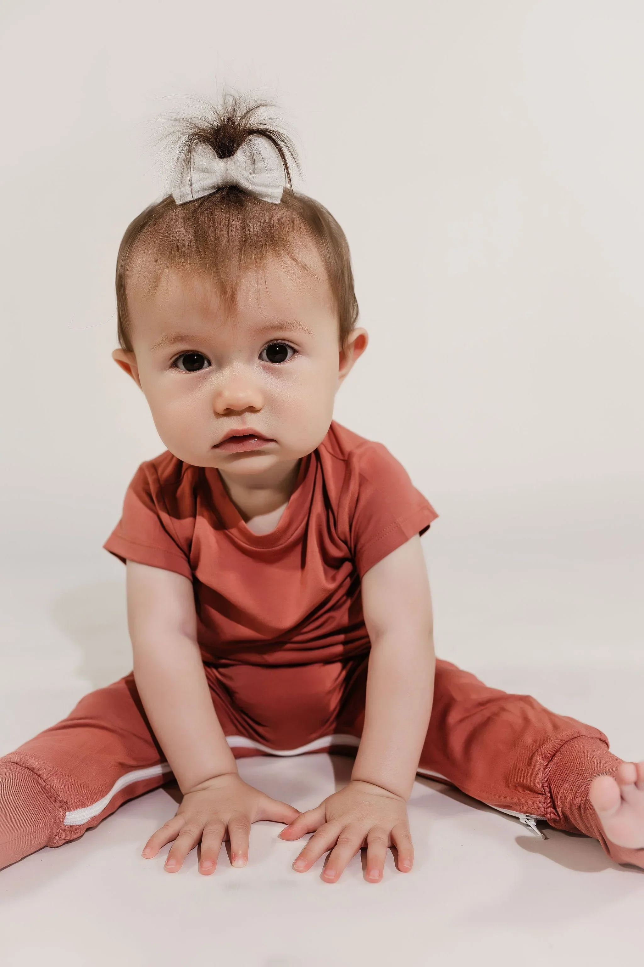 Mauve Bamboo Lyocell Zip Romper - Image 4