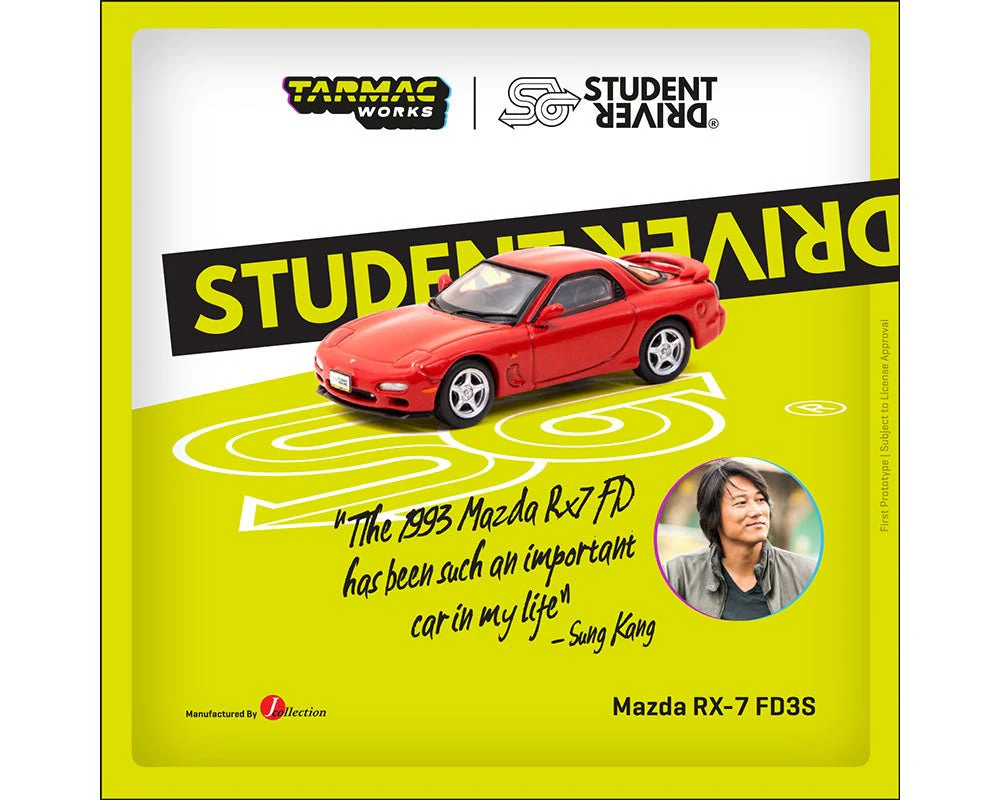Mazda RX-7 FD3S STUDENT DRIVER Red J Collection Tarmac Works - Image 3
