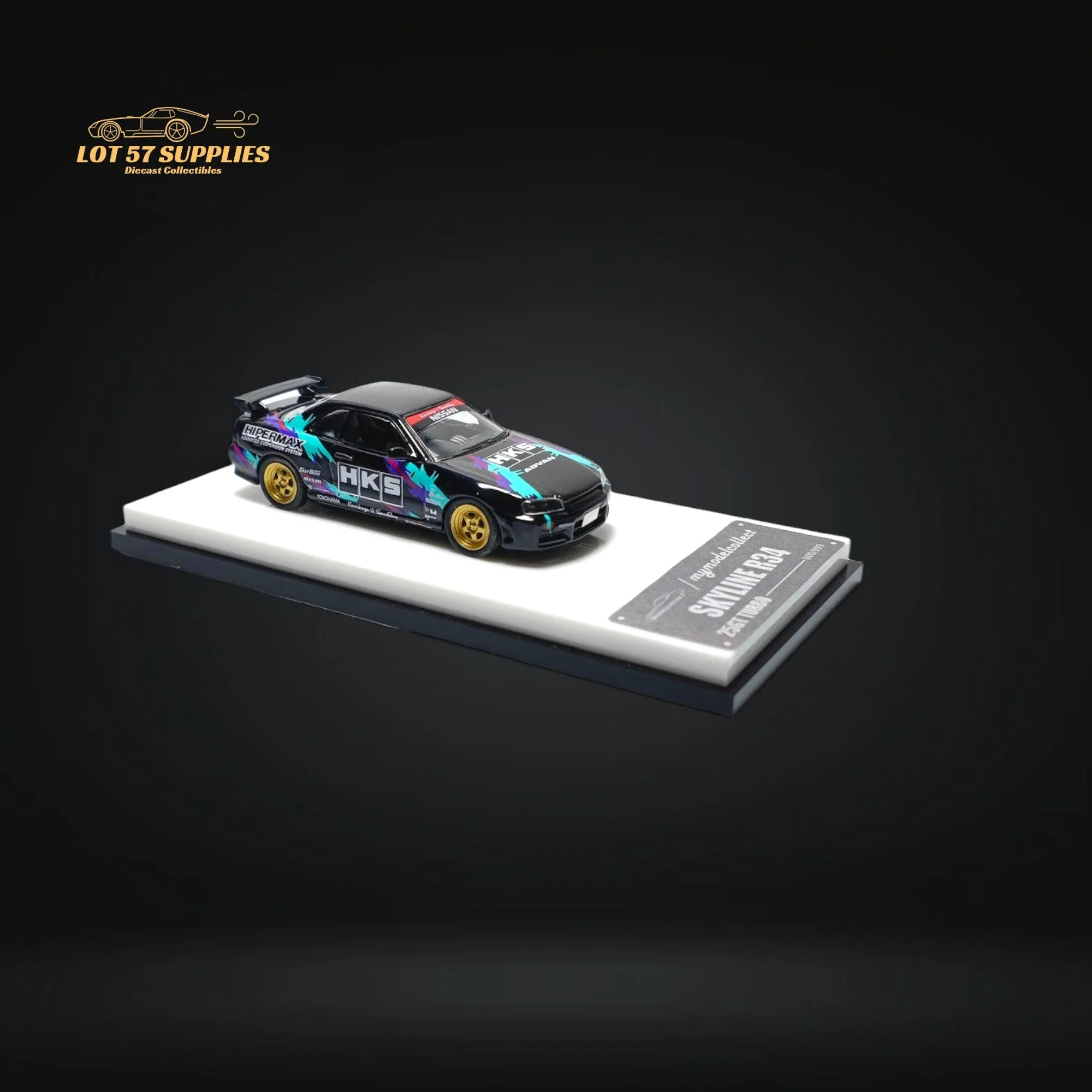 MC Nissan Skyline R34 HKS Livery 1:64 - Image 4