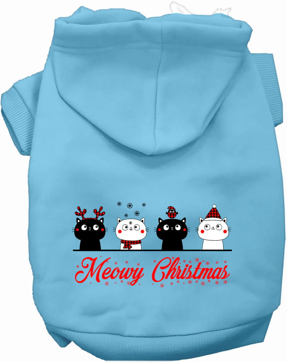 Meowy Christmas Pet Hoodie - Image 3