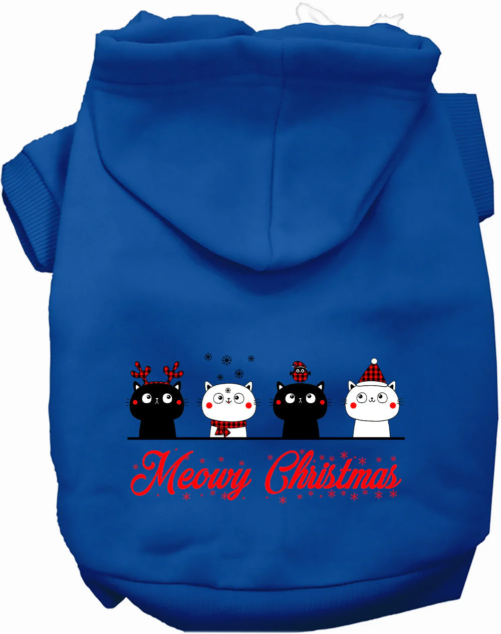 Meowy Christmas Pet Hoodie - Image 4