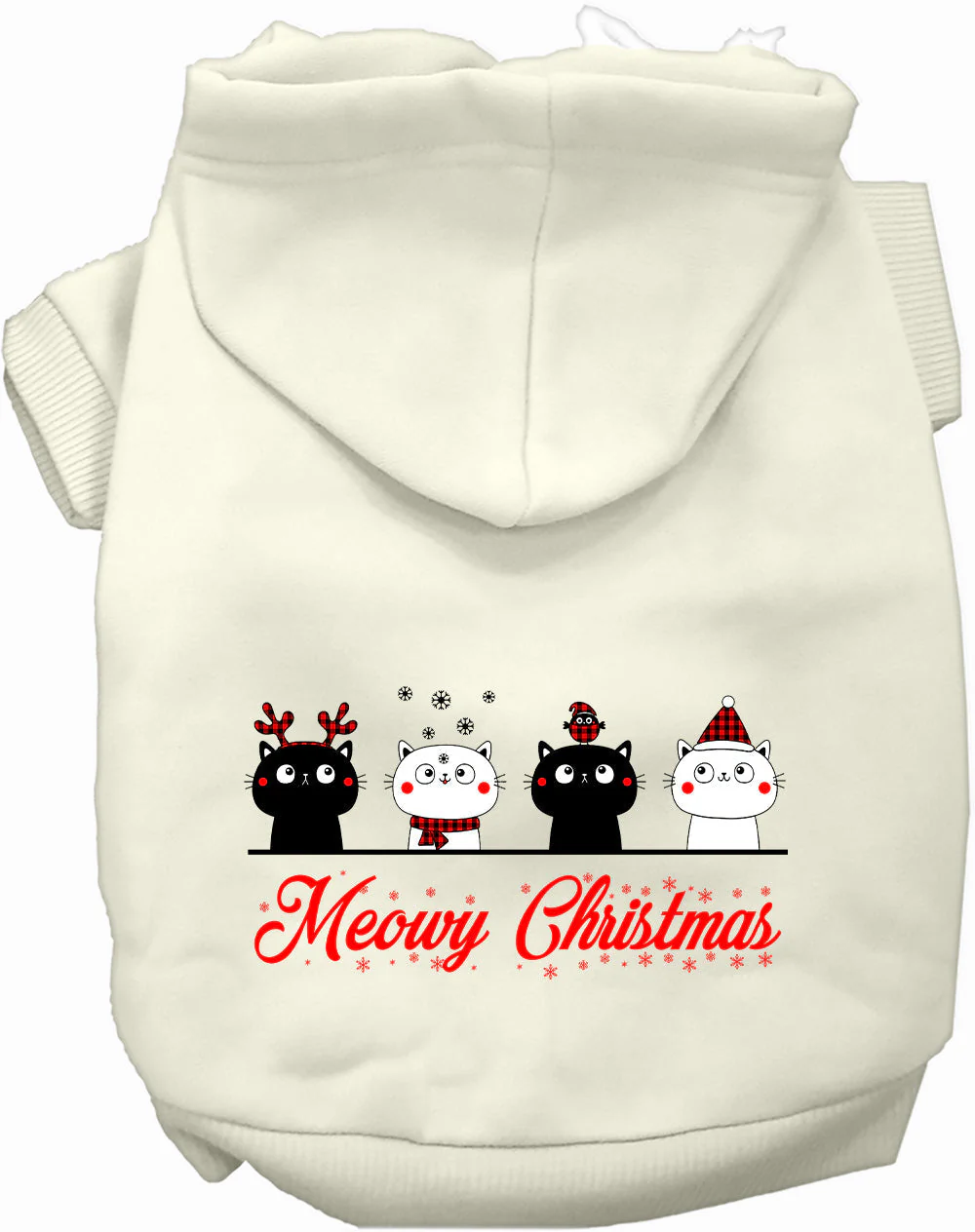 Meowy Christmas Pet Hoodie - Image 7