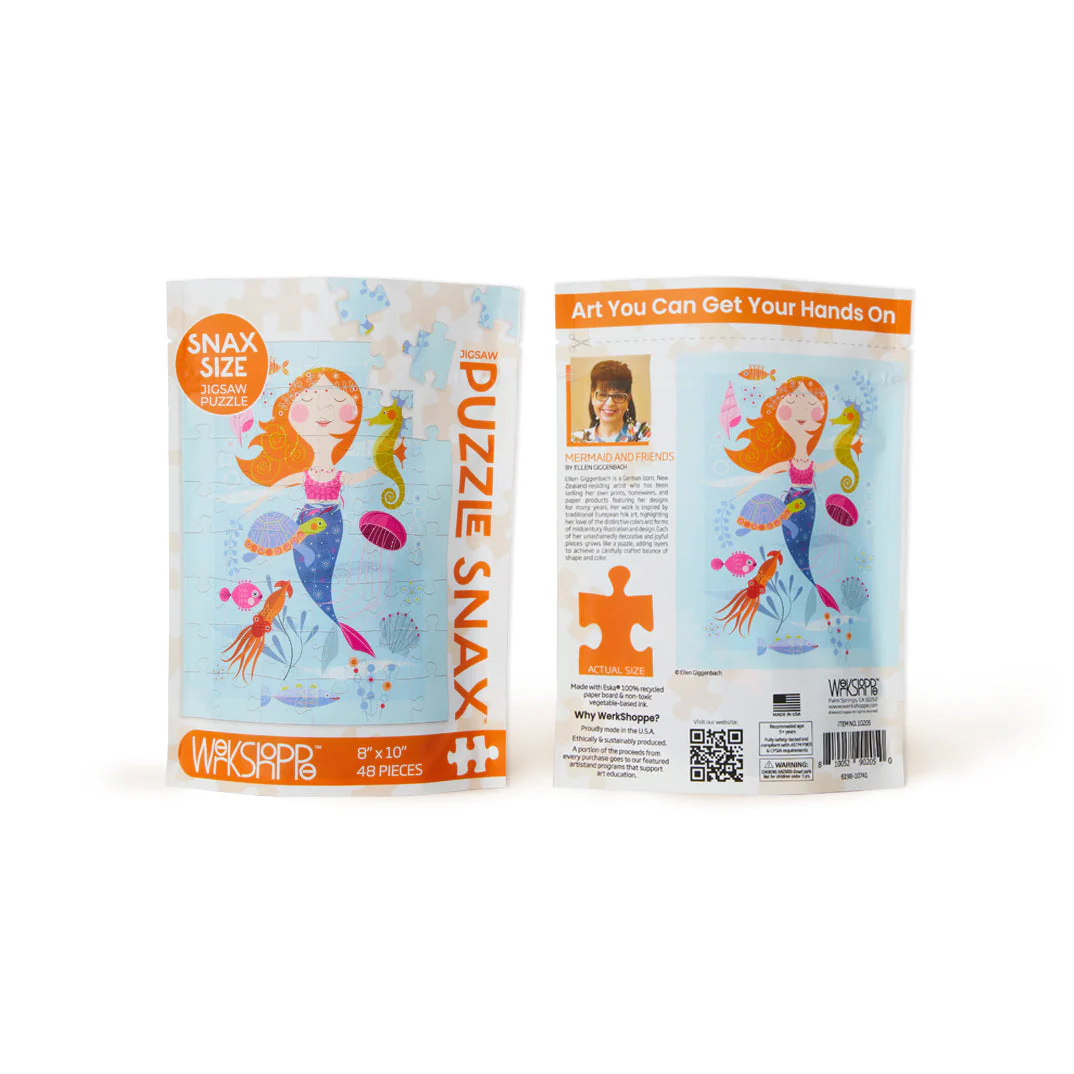 Mermaid and Friends 48 Piece Jigsaw Puzzle Snax - Image 3