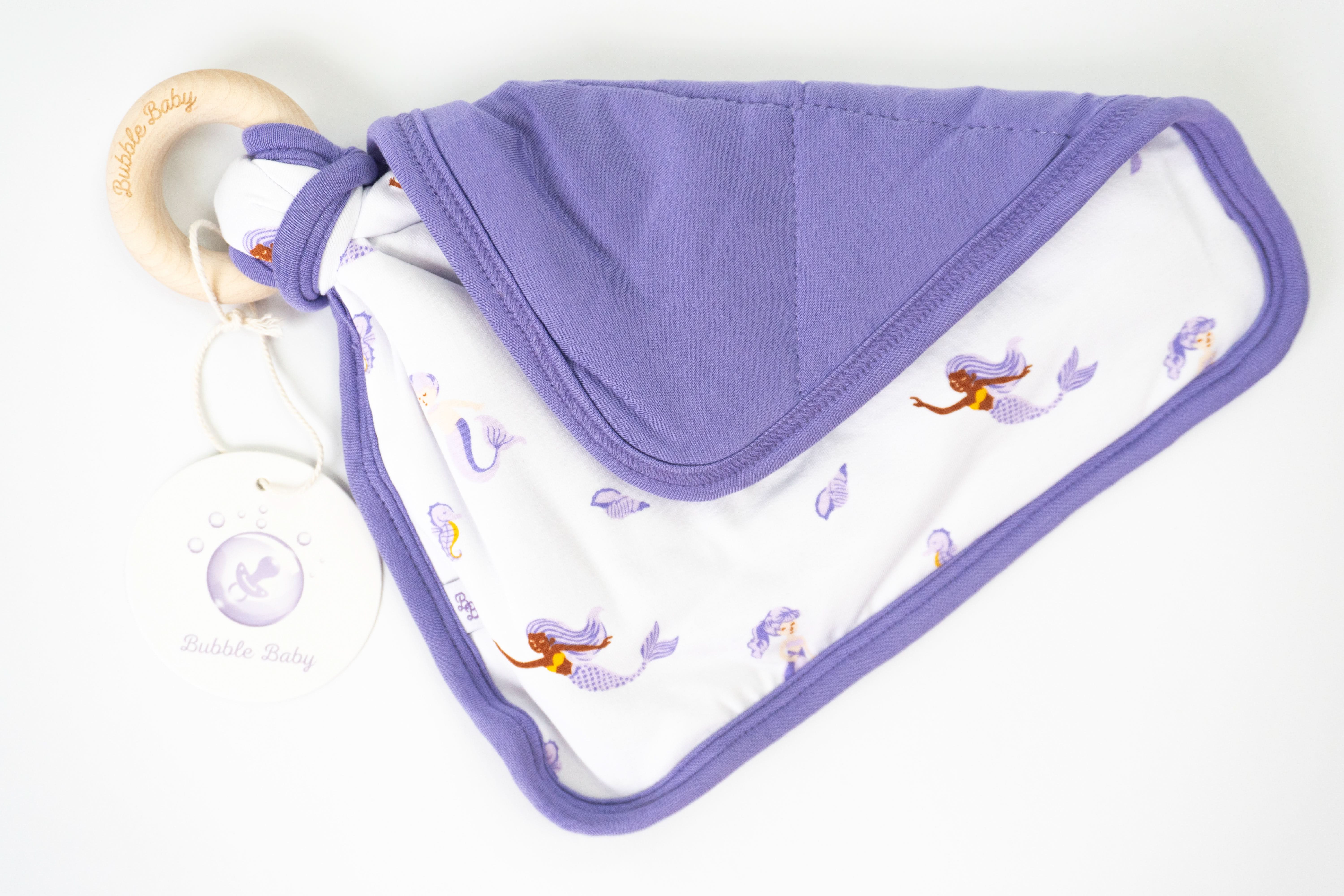 Mermaid | Sprig Quilted Lovey - Image 3