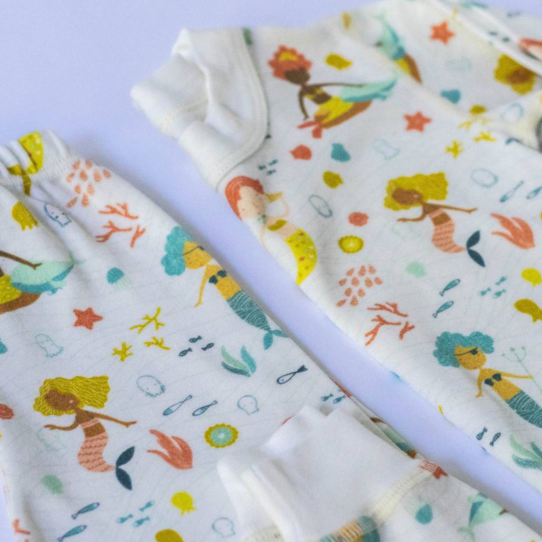 Mermaids from around the world Organic Pajamas - Image 11
