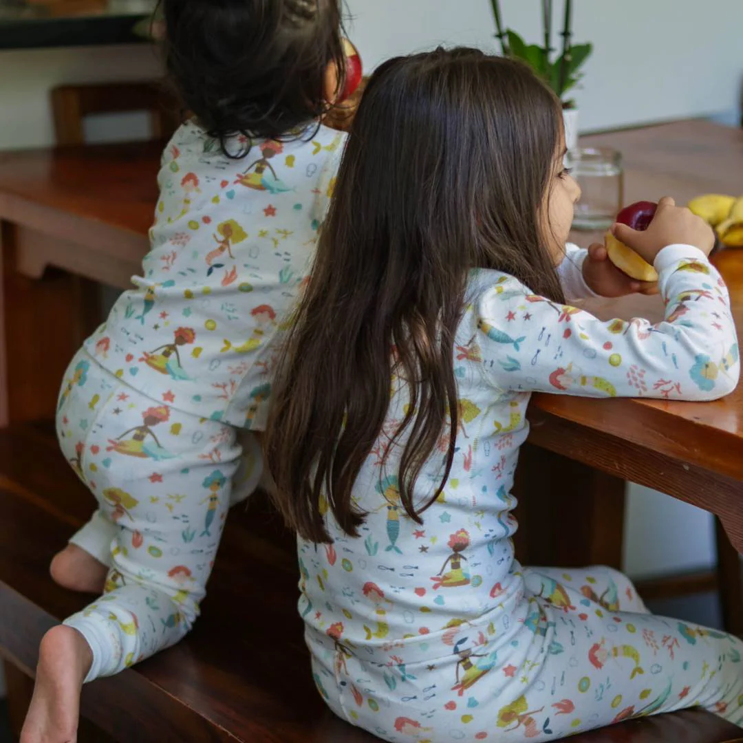 Mermaids from around the world Organic Pajamas - Image 3