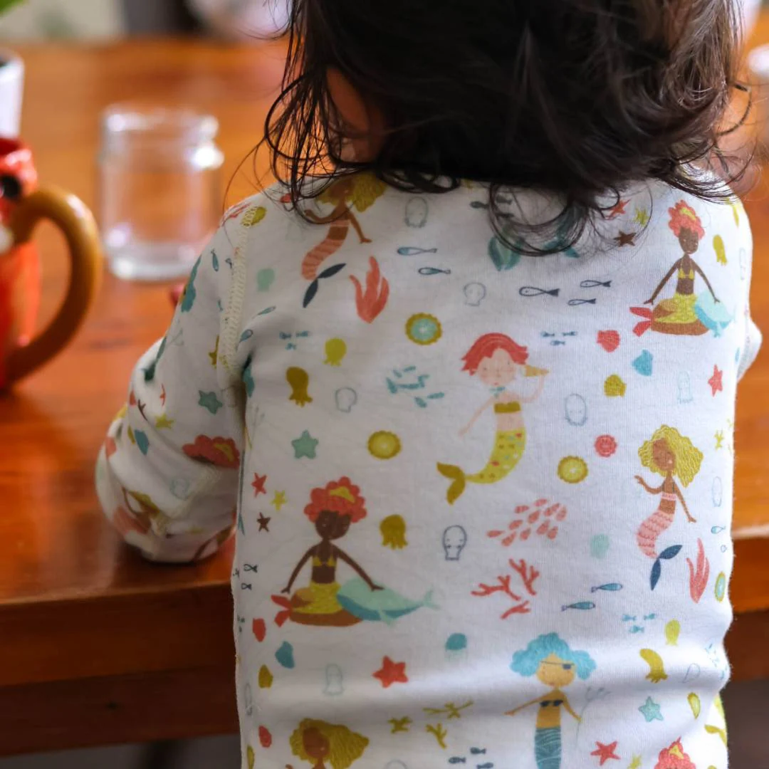 Mermaids from around the world Organic Pajamas - Image 4