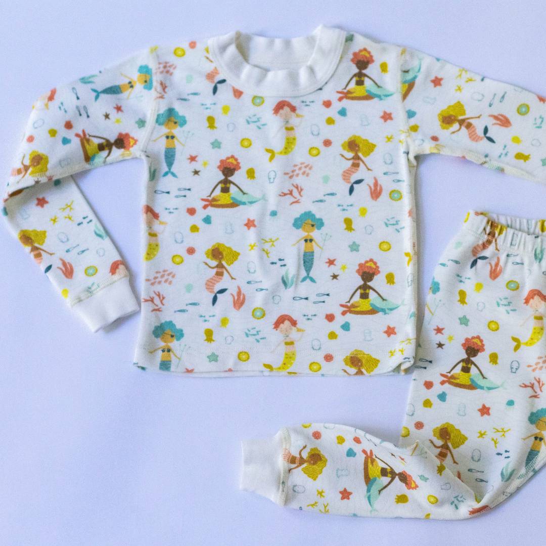 Mermaids from around the world Organic Pajamas - Image 9