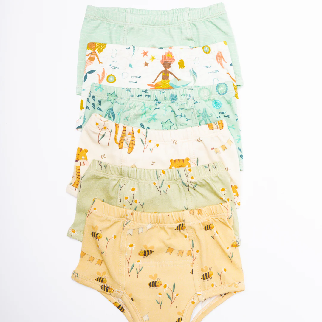 Mermaids-Organic Cotton Potty Training Underpants (6 Pack) - Image 6
