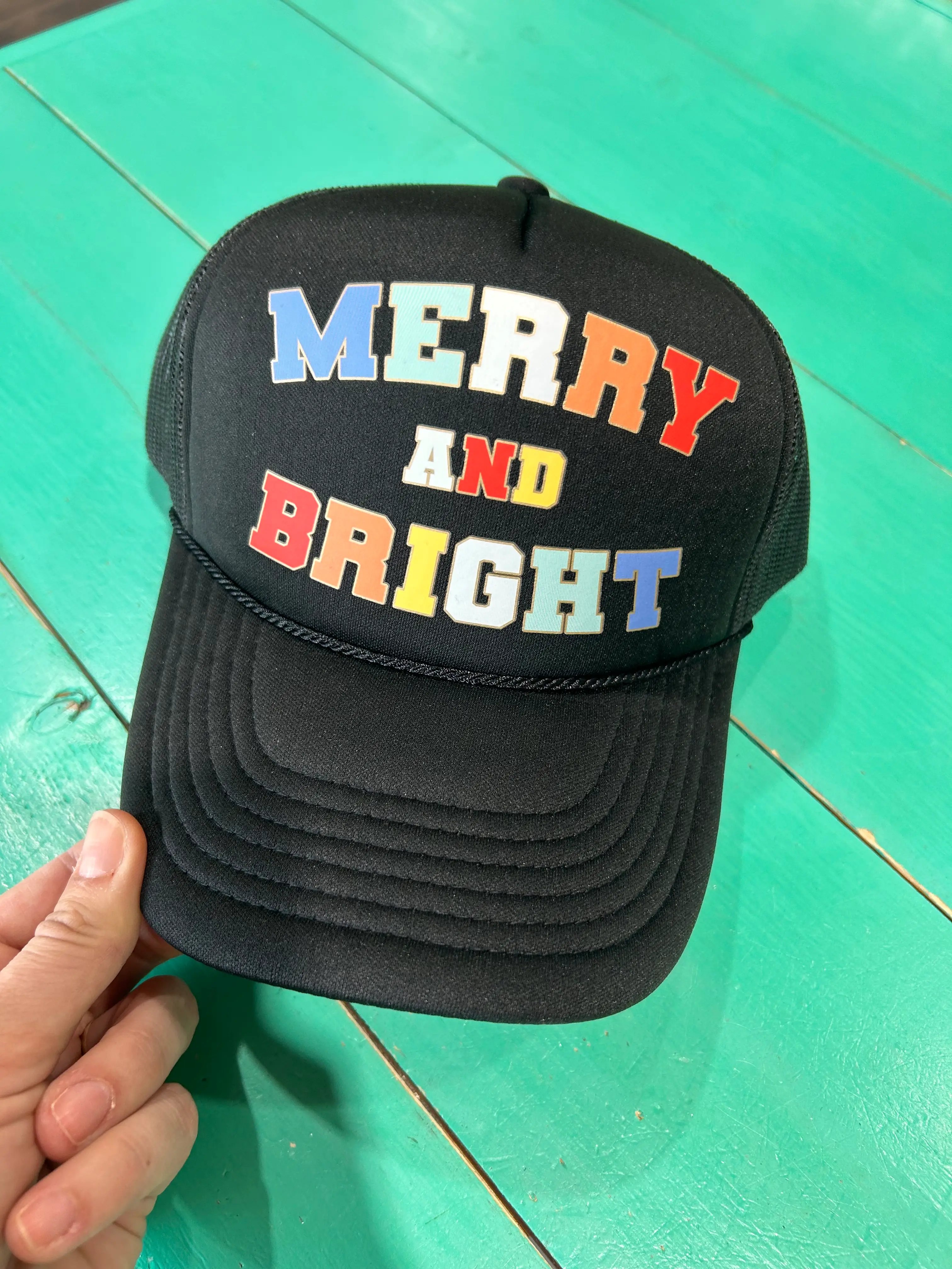 Merry & Bright Christmas Trucker - Image 3
