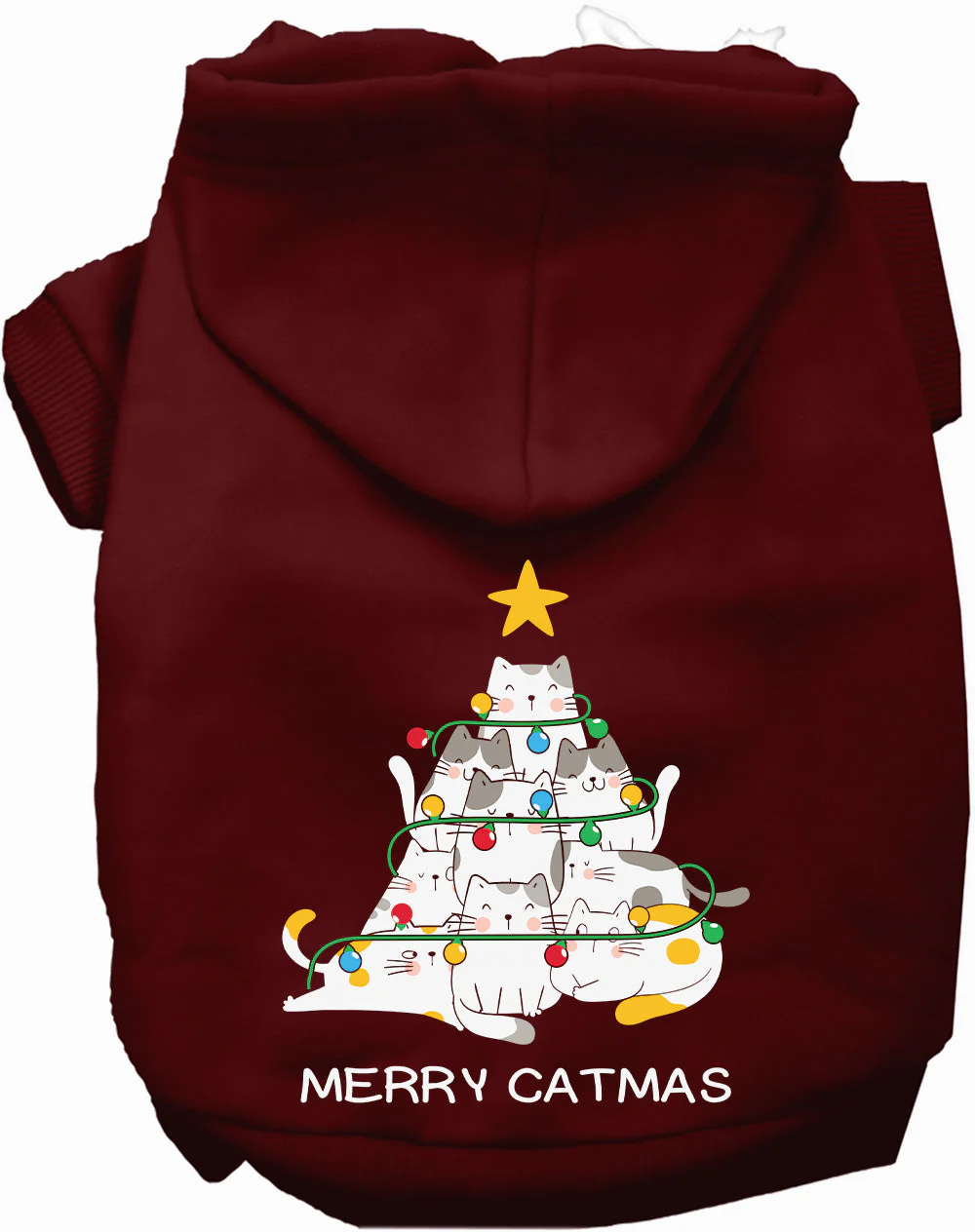Merry Catmas Pet Hoodie - Image 4
