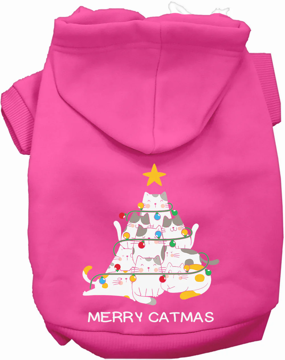Merry Catmas Pet Hoodie - Image 7