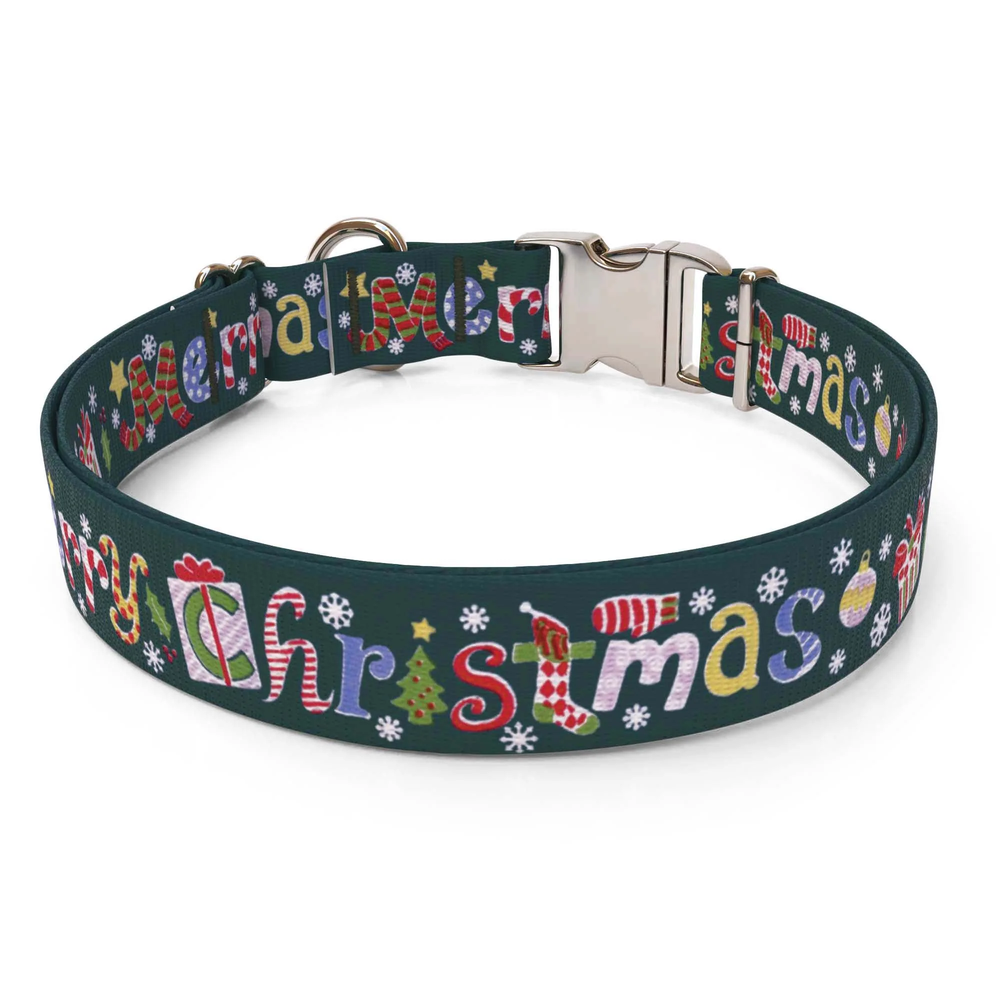 Merry Christmas Dog Collar - Image 2