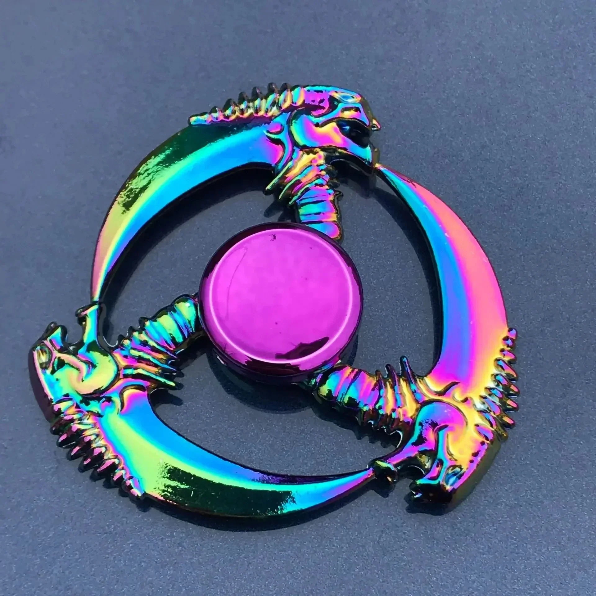 Metal Rainbow Fidget Spinner – Colorful EDC Hand Spinner Toy for Kids & Adults | Anti-Anxiety Stress Relief Finger Spinner Gift - Image 10