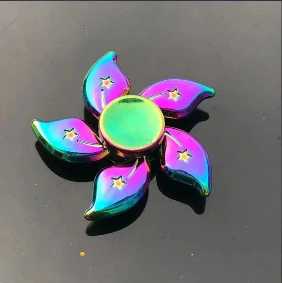 Metal Rainbow Fidget Spinner – Colorful EDC Hand Spinner Toy for Kids & Adults | Anti-Anxiety Stress Relief Finger Spinner Gift - Image 13