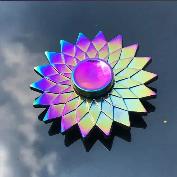 Metal Rainbow Fidget Spinner – Colorful EDC Hand Spinner Toy for Kids & Adults | Anti-Anxiety Stress Relief Finger Spinner Gift - Image 18
