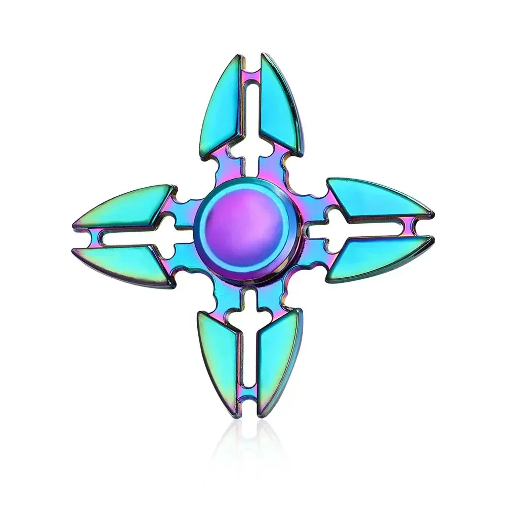 Metal Rainbow Fidget Spinner – Colorful EDC Hand Spinner Toy for Kids & Adults | Anti-Anxiety Stress Relief Finger Spinner Gift - Image 7