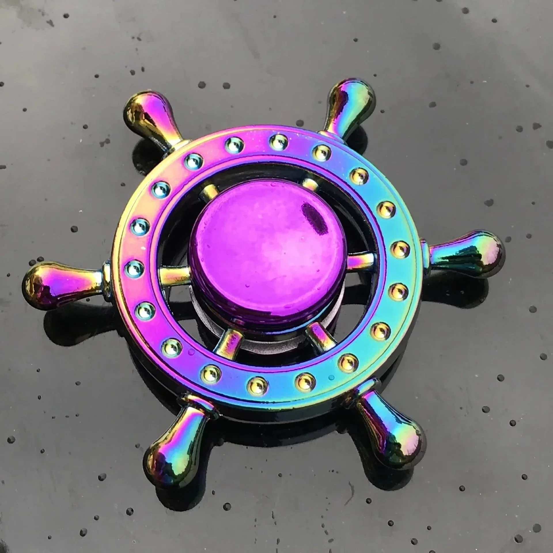 Metal Rainbow Fidget Spinner – Colorful EDC Hand Spinner Toy for Kids & Adults | Anti-Anxiety Stress Relief Finger Spinner Gift - Image 8